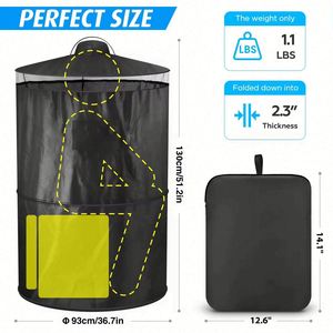 Kit d'hygiène extérieur monocouche camouflage quatre saisons, résistant aux déchirures et protecteur de la vie privée, pour 1-2 personnes, idéal pour camping-car, plage et camping - Product Image 2