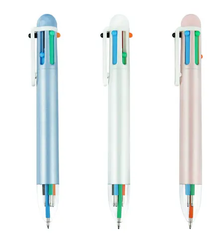 マルチカラーボールペン6色ペン多機能学生文房具ボールペンはロゴをカスタマイズできます