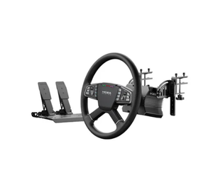 Kit completo de simulación de carreras Moza <span class=keywords><strong>Racing</strong></span> R5 con base de volante de transmisión directa, volante, pedales de presión y soporte para juegos de PC - Product Image 1
