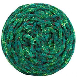 Nuevo estilo intermitente línea de luz de colores sombrero tejido a mano hilo grueso ganchillo zapatillas bufanda bola de lana al por mayor - Product Image 1