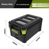 Boîte à outils roulante empilable à 6 couches, mallette multifonctionnelle pour matériel industriel, portable