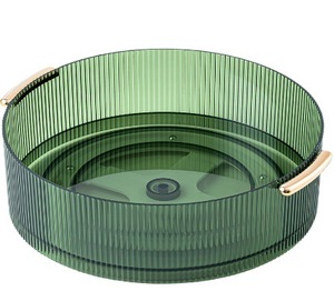 Boîte de rangement rotative <span class=keywords><strong>à</strong></span> 360 degrés pour maquillage, étagère de bureau pour soins de la peau, support antidérapant pour assaisonnements de cuisine et outils de salle de bain - Product Image 5