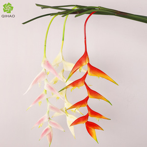 Fleur artificielle QIHAO, oiseau de paradis pleureur, 132 cm de long, en plastique souple, haute simulation, décoration de mariage - Product Image 1