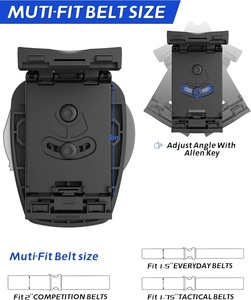 Universele polymeer materiaal handboeien etui's geschikt voor ketting-/scharnier-/vouwbare handboeien open bovenkant paddle houder ASP S&W CTS Made in <span class=keywords><strong>China</strong></span> - Product Image 5