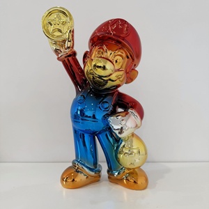 Oferta Especial: <span class=keywords><strong>Nueva</strong></span> Estatua <span class=keywords><strong>de</strong></span> <span class=keywords><strong>Mario</strong></span> <span class=keywords><strong>Bros</strong></span> en Cromo para Decoración <span class=keywords><strong>de</strong></span> Arte Pop, Figura para Monopoly, Artesanía en Resina - Product Image 5