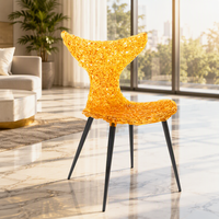 Chaise de salle à manger queue de sirène en polycarbonate transparent, siège ergonomique, mobilier d'appoint moderne pour la maison, l'hôtel et le restaurant