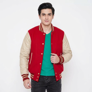 Meilleur Prix Veste universitaire unie sur mesure pour homme, style urbain, coupe classique, hiver, devant en toile, vente en gros - Product Image 1