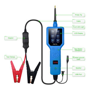 Автомобильный диагностический прибор TopDiag P100 Pro, цифровой вольтметр, тестер цепи сопротивления, переменного/постоянного тока - Product Image 2