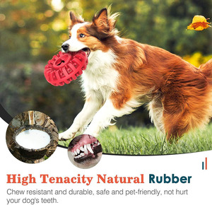 Giocattoli da Masticare per Cani in Gomma Naturale Indistruttibile, Dispenser di Snack, Pulizia Denti, Giocattoli Alimentari per Cani Masticatori Aggressivi - Product Image 3
