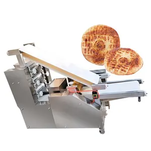 Paratha Naan Pizza kabuğu makinesi otomatik arapça ekmek makinesi pide ekmek üretim hattı ev