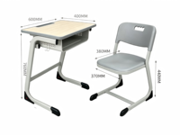 Ensemble de bureau et chaise réglables personnalisables de bonne qualité pour l'école, bureaux et chaises d'écolier, chaise et table pour étudiants