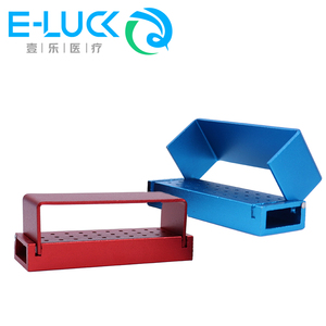 Instrumen implan gigi pembersihan autoklaf kotak logam Manual kecepatan tinggi/rendah disinfeksi Bur 30 lubang pemegang <span class=keywords><strong>Burs</strong></span> - Product Image 6