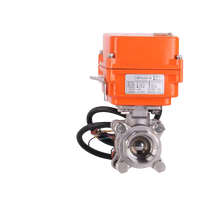 Actionneur électrique micro 4~20ma Dn40 en acier inoxydable, régulation de débit proportionnelle intelligente, vanne à bille à filetage en forme de V
