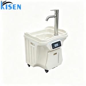 Kisen <b>Electric</b> <b>Portable</b> Basin Sink Wash Hand Shampoo Bowl With Water Tank No Plumbing and <b>Heater</b> Salon Movable Hair Wash Basin - Product Image 6