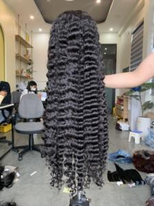 Cheveux bouclés Super Double Drawn avec fermeture/frontale en gros, 100% cheveux non traités dans l'extension de cheveux humains - Product Image 4