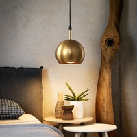Suspension nordique en fer à suspension filaire pour chevet, chambre, salle à manger, comptoir de bar, style moderne et luxueux, lampe à tête unique