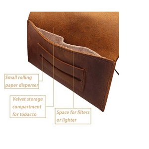 2023 Hot-selling Cigarette Bag Genuine Leather Rolling Tobacco Pouch - Product Image 3