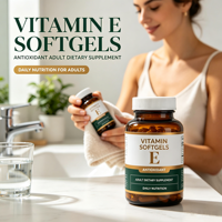 Gélules de vitamine E |   Aide à maintenir la santé de la peau, complément nutritionnel antioxydant naturel pour adultes
