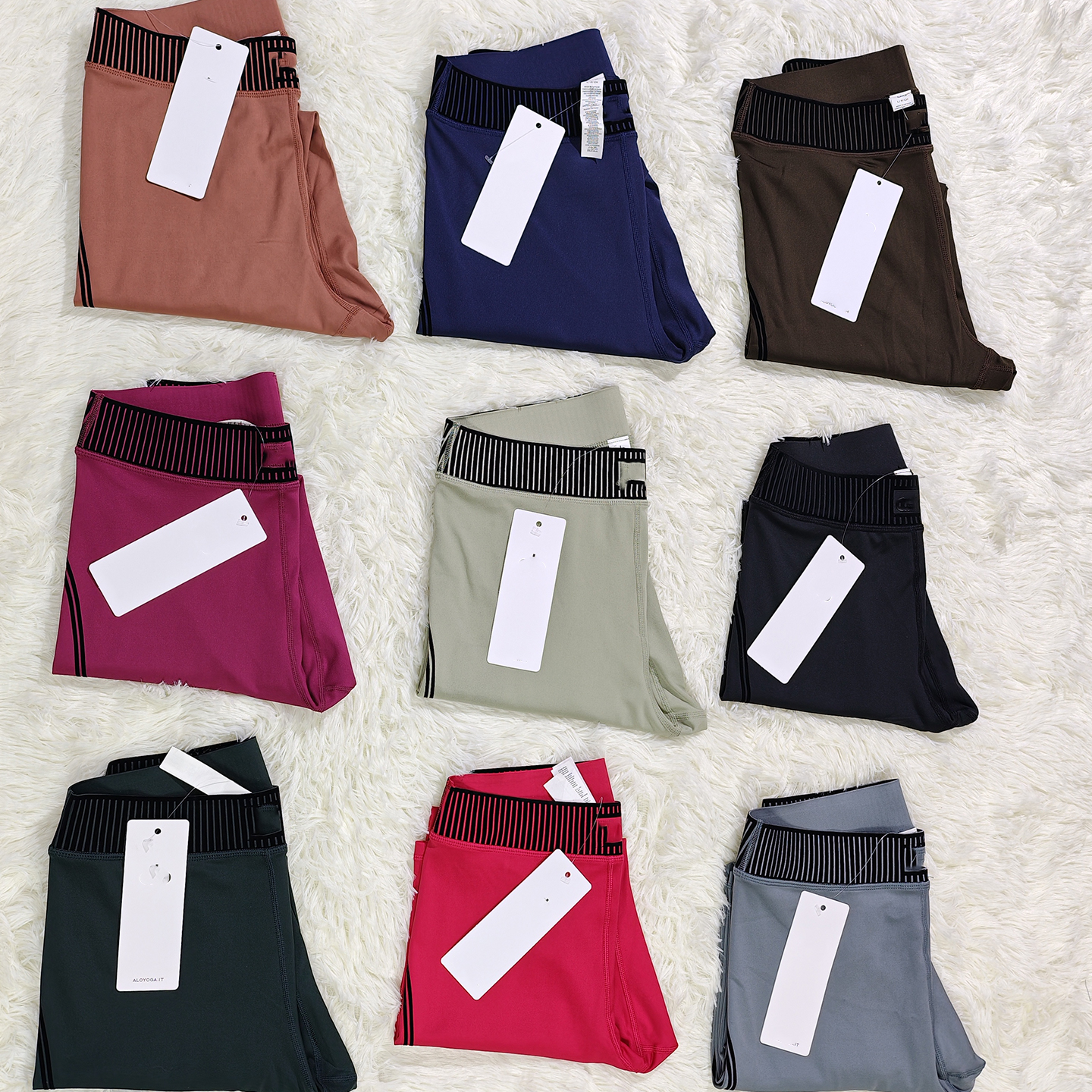 Leggings grigi floccati