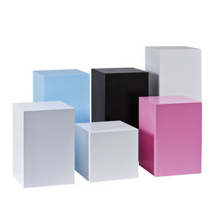 Présentoir de vitrine de magasin de vêtements, présentoir de chaussures, forme carré<span class=keywords><strong>e</strong></span> avec fleurs, Table de décoration de vitres de mariage - Product Image 1