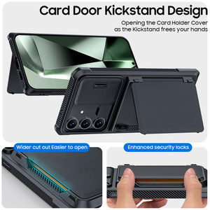 Đối Với <span class=keywords><strong>Samsung</strong></span> <span class=keywords><strong>Galaxy</strong></span> S24 + Trượt Cửa Sổ Ví Trường Hợp Với Chủ Thẻ Chân Đế Chống Sốc Cover Quay Lại Cho <span class=keywords><strong>Galaxy</strong></span> S24Ultra - Product Image 2