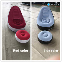 Ensemble de chaise de canapé d'air de salon auto-gonflable de jardin extérieur de la Chine avec le camping paresseux de sofa de pompe