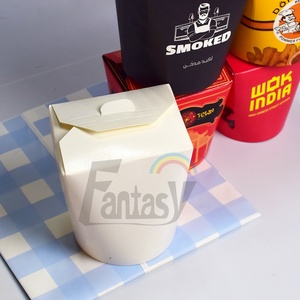 16oz 26oz 32oz Muestra gratis para llevar Caja de fideos personalizada cuadrada Caja de papel desechable Doner <span class=keywords><strong>Kebab</strong></span> Contenedor Caja - Product Image 1