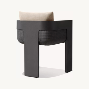 Ensemble de table et chaises de salle à manger d'extérieur en aluminium, ensemble de salle à manger de jardin en métal pour patio et hôtel - Product Image 3