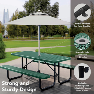 Factory Direct <strong>Sale</strong> Commercial <strong>Picnic</strong> Table Outdoor Patio Table Set Tables Outside with <strong>Bench</strong> - Product Image 6