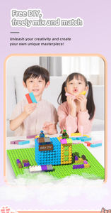 مكبر صوت بلوتوث إبداعي على شكل مكعبات بناء قابلة للتركيب، صوت ستيريو TWS، لعبة تعليمية للأطفال، تصميم لغز، مكبر صوت لاسلكي - Product Image 4