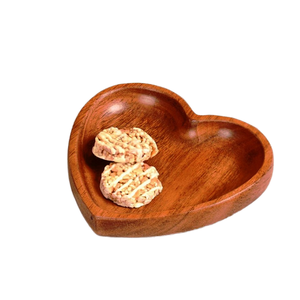 Bol décoratif en bois d'acacia écologique, effet bois, écorce de mangue, écorce d'arbre, fabriqué en Inde - Product Image 1