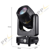 Équipement d'éclairage de scène professionnel 295w faisceau pointu faisceaux de tête mobile lumière de scène 14r faisceau 295 tête mobile