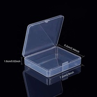 Boîte de rangement transparente en plastique recyclable, sur mesure, multi-usages, petite, pour l'emballage de produits
