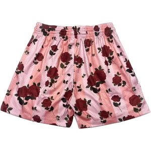 Shorts de sport pour homme personnalisés, en mesh floral, séchage rapide, avec poches, pour la course à pied et l'entraînement - Product Image 2
