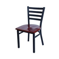 Meubles Vente en Gros Design Moderne Échelle en Métal Dossier Chaise de Restaurant Stock