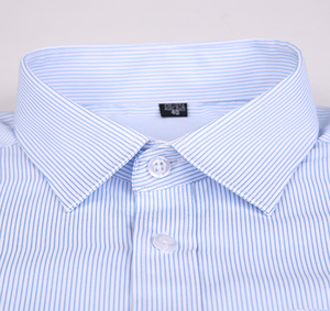 Camicie da Uomo di Alta Gamma Business Casual Slim Fit per Primavera Estate Maniche Lunghe Eleganti a Righe Abbigliamento da Lavoro per Uomini - Product Image 3