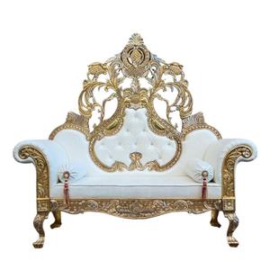 Sofá elegante y lujoso para bodas indias, ideal para la decoración del mandap de la novia, conjunto de sofás modernos para banquetes. - Product Image 1