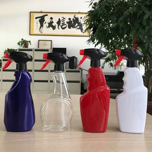 विभिन्न आकार 500 मिलीलीटर पालतू स्पष्ट रंग प्लास्टिक स्प्रे बोतल गोल या फ्लैट डिजाइन में - Product Image 4