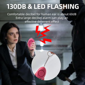 <span class=keywords><strong>Alarm</strong></span> Pribadi Mini Portabel Sensitivitas Tinggi 130dB Bahan ABS Cantik dan Praktis - Product Image 3