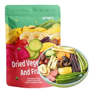 Ycoyco çıtır meyve ve sebze dondurularak kurutulmuş mix meyve ve sebze cips sağlıklı çocuklar aperatifler gıda