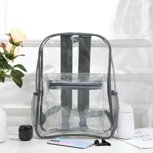 OEM High Quality Customized PVC Bag and School Clear Backpack with Customized Logo - Product Image 5