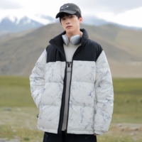 Doudoune matelassée fine pour homme, col montant, à capuche, chaude, respirante et coupe-vent, idéale pour l'hiver, qualité supérieure, vente en gros