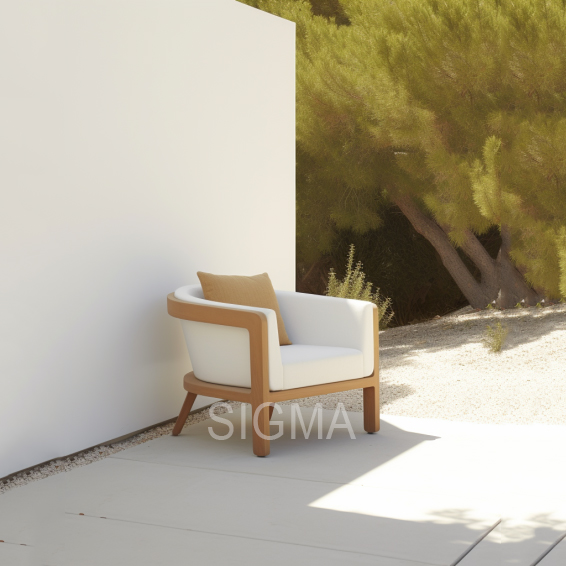 Modern Weathered Teak Patio Set Outdoor Furniture Teak Wood Lounge Chair