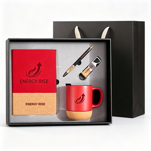 Kit de bienvenue pour entreprises avec journal de notes, mug en céramique et ensemble de stylos – Pack promotionnel pour activités de bureau et de conférence - Product Image 1