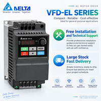 Variateur de fréquence Delta VFD-EL Series VFD 0,2-3,7 kW 100-480 V CA pour moteur, monophasé ou triphasé, pour automatisation industrielle