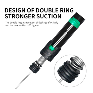 ABS Cách Tháo Bơm Hút Thiếc Súng Hàn Hàn Sucker Bút Loại Bỏ Hút Chân Không Hàn Sắt Desolder Hàn Tay Công Cụ - Product Image 4