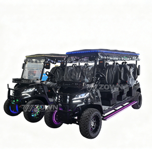 Voiturette de golf électrique économique pour 2 passagers avec coffre de rangement arrière, véhicule de golf multifonctionnel pour parcours de golf et propriété - Product Image 3