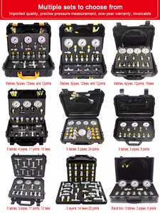 Manômetros de óleo hidráulico para escavadeira Kit teste pressão hidráulica eletrônica digital - Product Image 6
