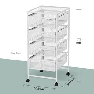 Venta al por mayor Cajón Estantes móviles Extraíble Estante para frutas y verduras Casa Carro Almacenamiento Rackm - Product Image 5