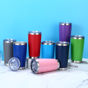 Tumbler with <strong>Straws</strong> and <strong>Lids</strong> Custom Logo Matte Double Wall Vacuum <strong>Insulated</strong> 20oz Stainless Steel Tumblers Mug <strong>Cups</strong>